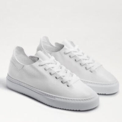 The Leather Lace Sneaker in White