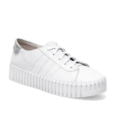 The Leather Lace Sneaker White