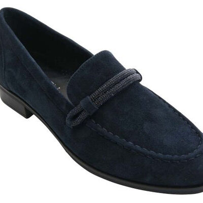 The Pave Loafer in Navy