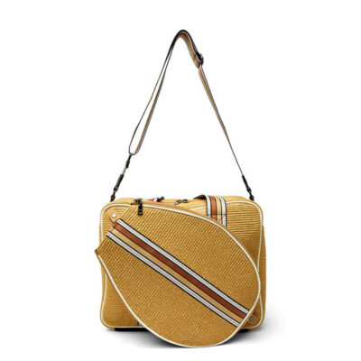 The Tennis Tote in Dune Raffia