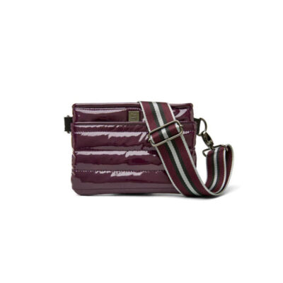 The Bum Bag Crossbody in Aubergine Patent