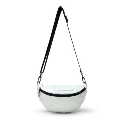 The Little Runaway Crossbody in White Patent