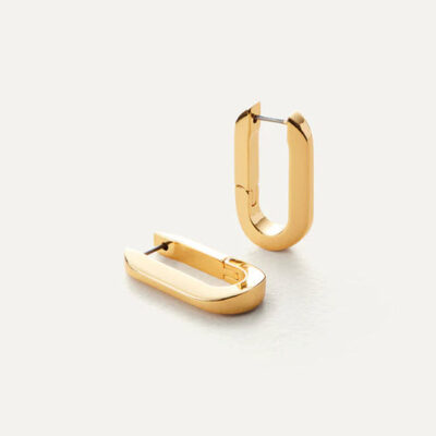 The U-Link Hoop in Gold