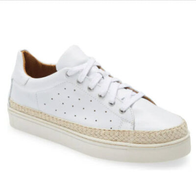 The Jute & Rubber Sole Sneaker in White